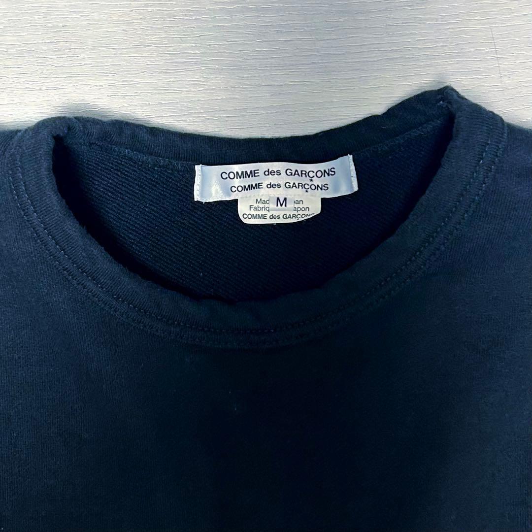 美品✨サイドジッパー スウェット黒【コムコム】厚手ゆったりユニセックスサイズ