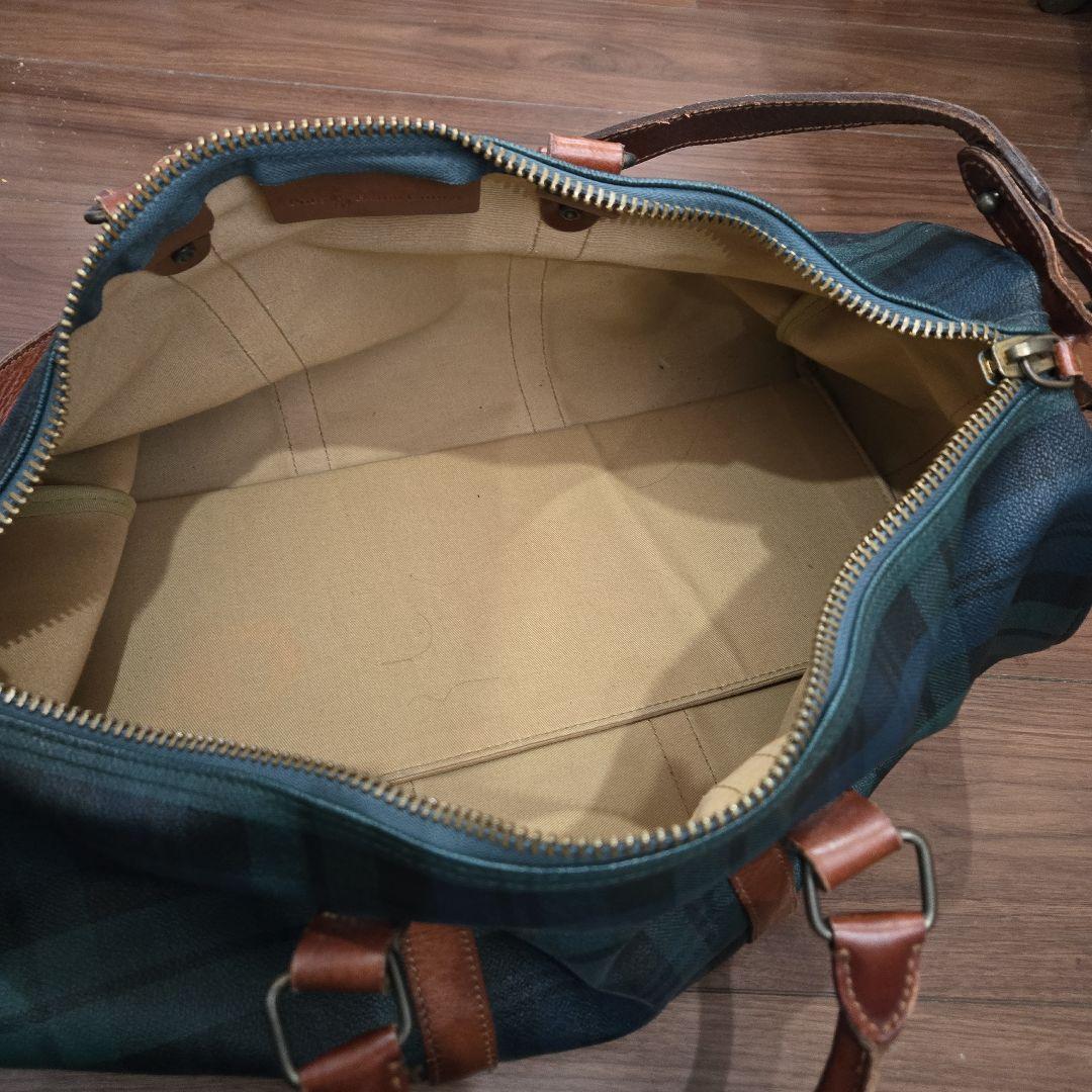 Polo Ralph Lauren グリーンチェック ボストンバッグ