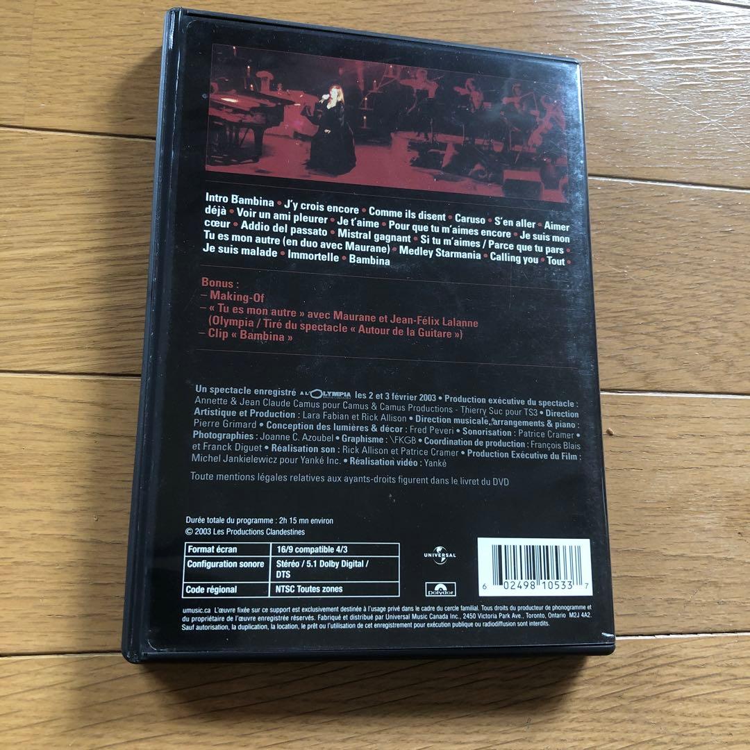 Toute Intimite DVD Lara Fabian ララ•ファビアン