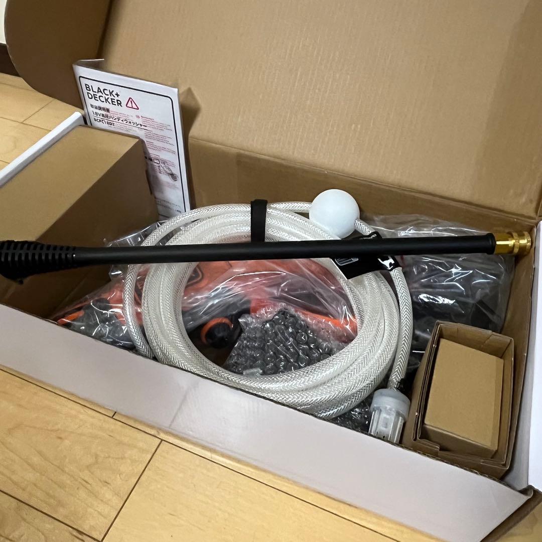 【新品】ブラック＆デッカー／18V高圧ハンディウオッシャー（BCPC18D1）