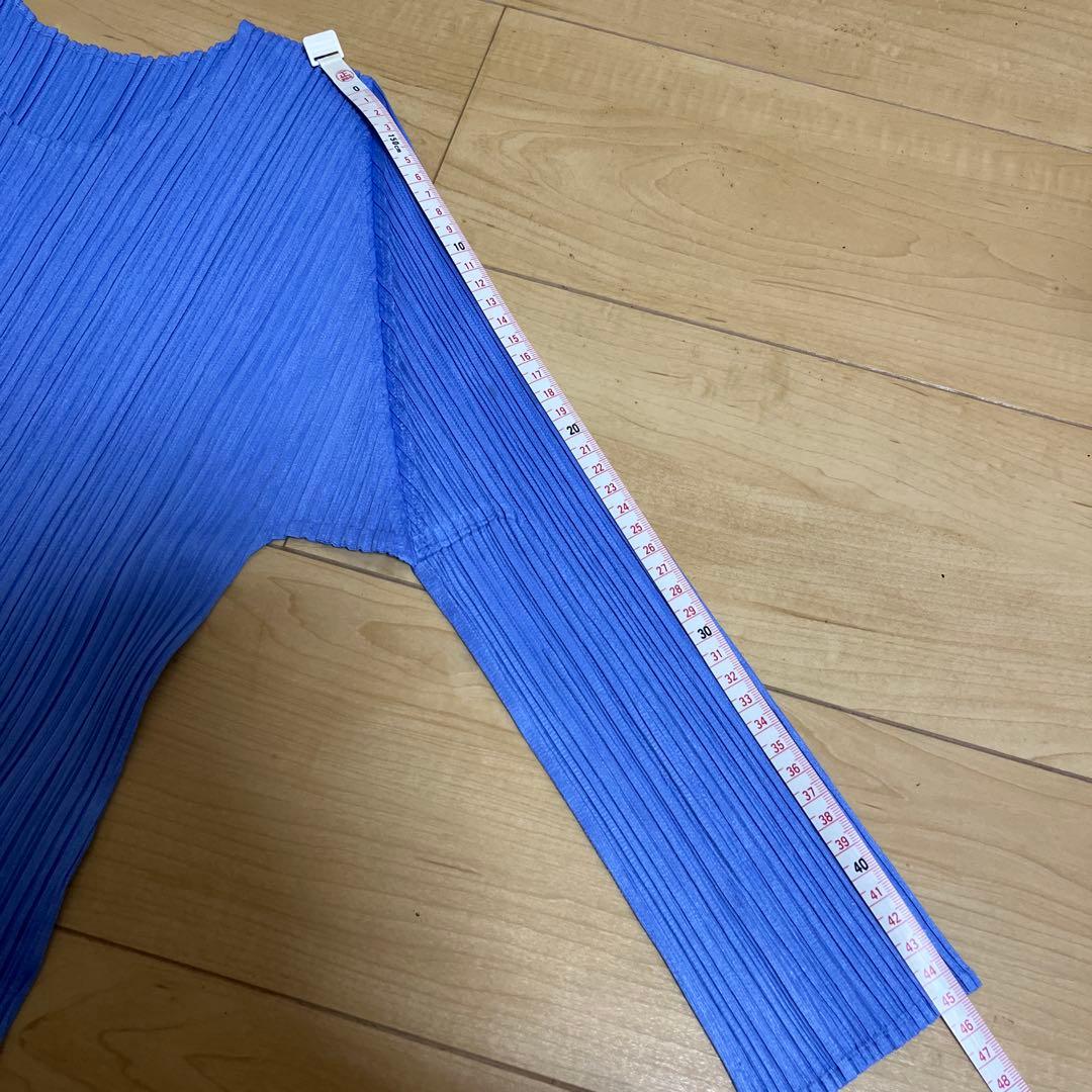 PLEATS PLEASE(プリーツプリーズ) ロングTシャツ ブルー サイズ3