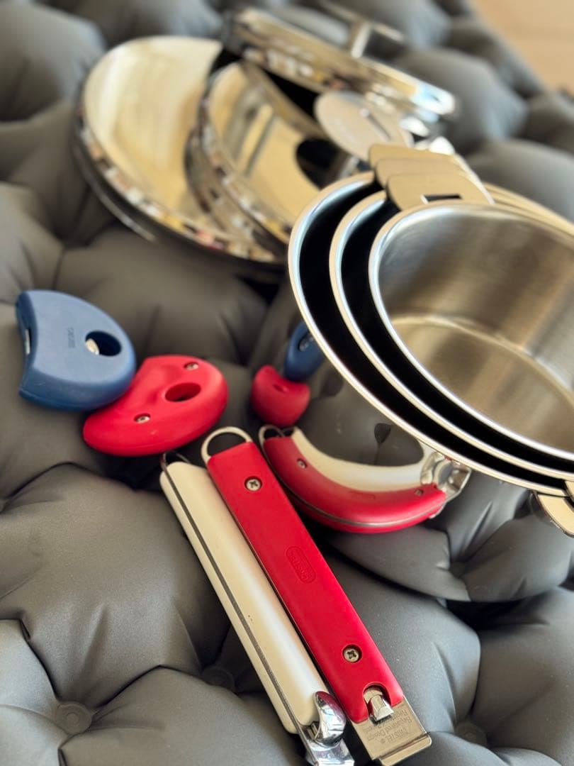 CRISTEL クリステル 鍋 16、18、20cm 3点ハンドルグリップ各2個