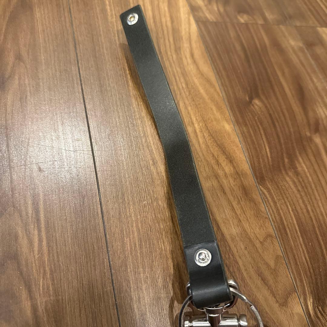 hender scheme ブラックレザー キーフロック キーホルダー