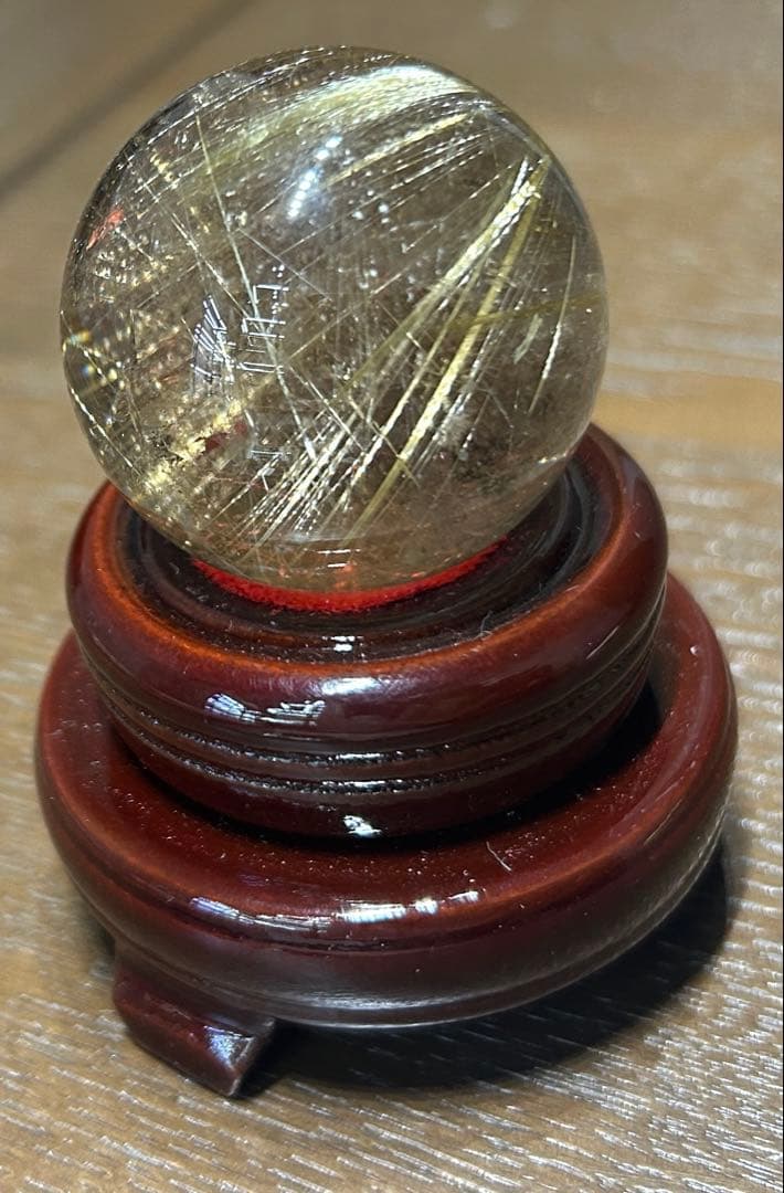 ルチルクォーツ丸玉42mm