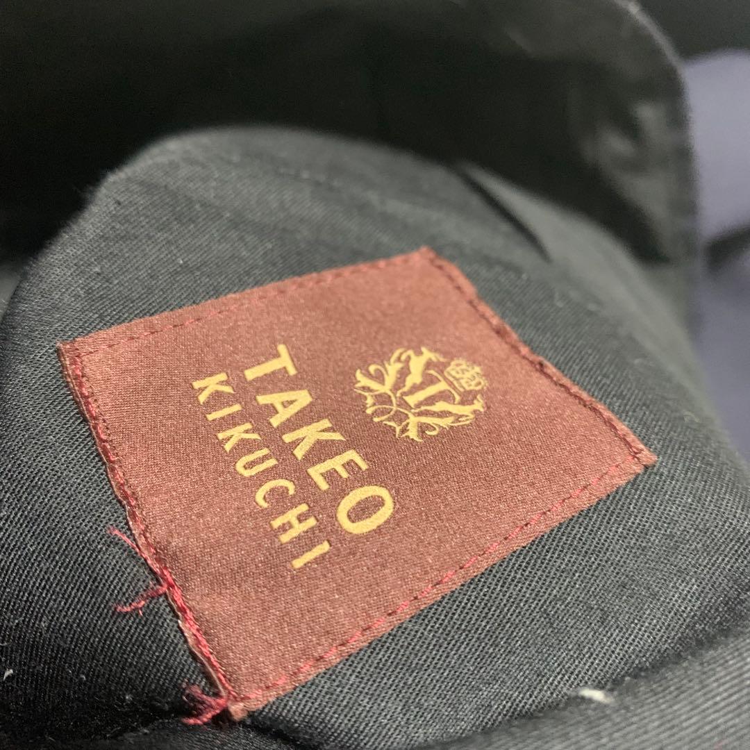 極美品 タケオキクチ カノニコ スーツ セットアップ 3ピース 赤タグ ネイビー