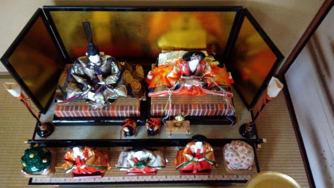 白鳳雛 愛宝作　雛人形二段飾　高月付き NCNR【岐阜県 手渡し交渉可】