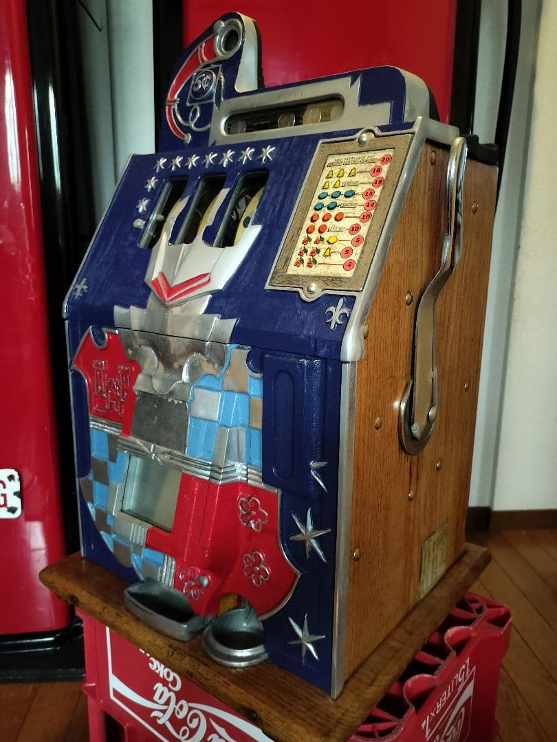 アメリカ スロットマシン 本物 アメリカンアンティーク ガレージ スロット 完動