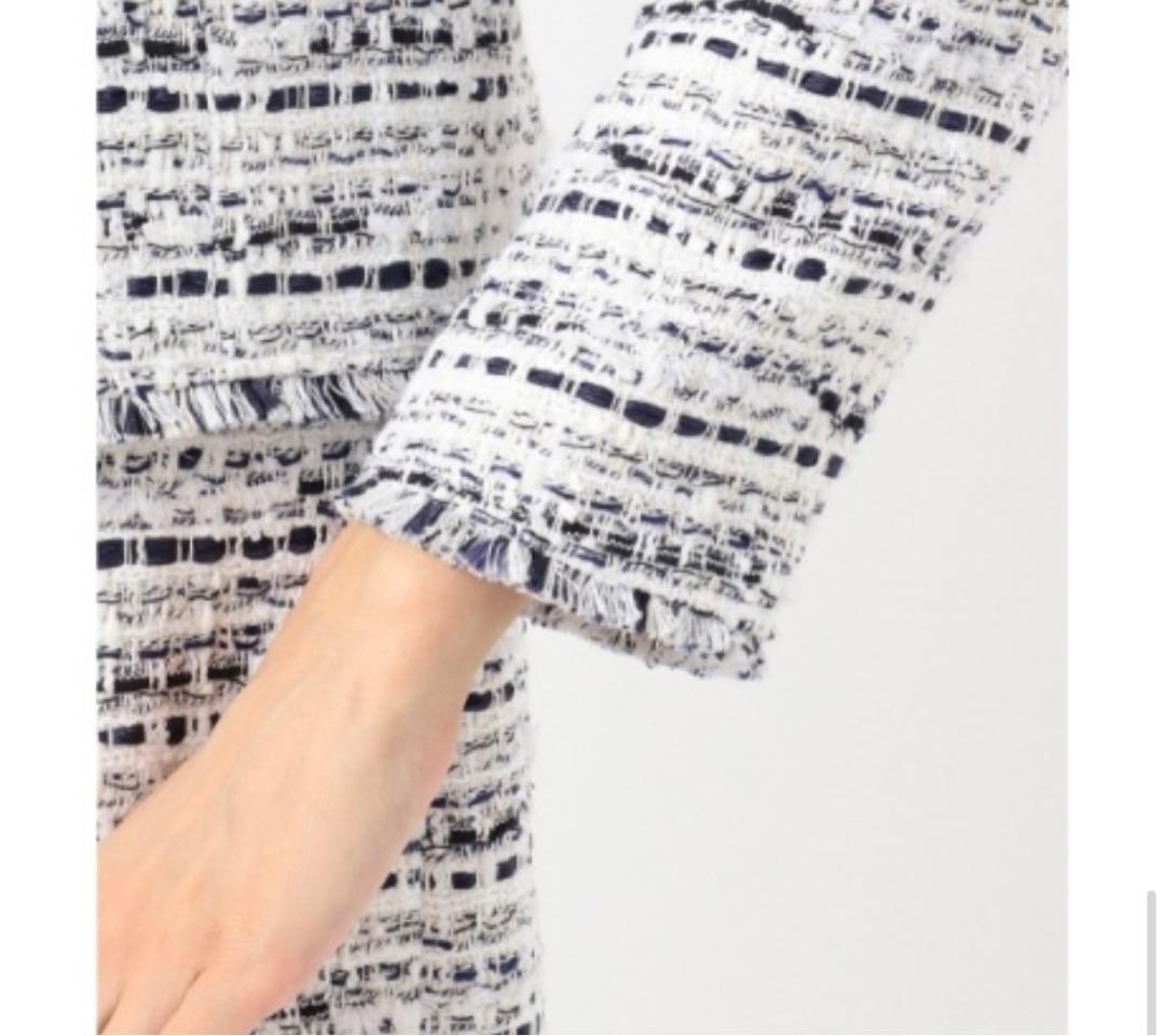 23区ノーカラージャケット　ツイードジャケット