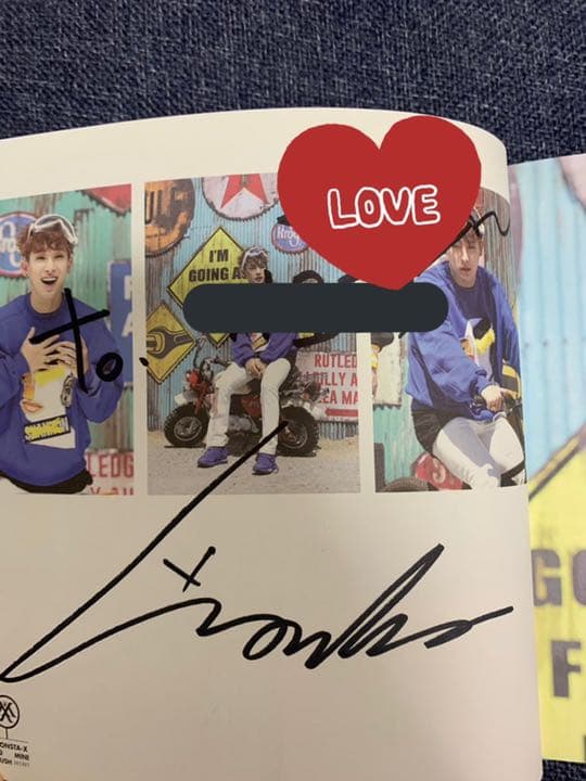 MONSTA X RUSH メンバー全員サイン入りアルバム