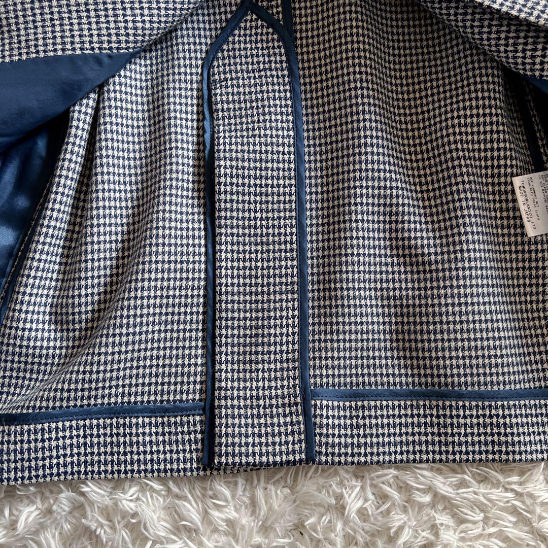 【TOMORROWLAND collection】ベルテッドジャケット チェック