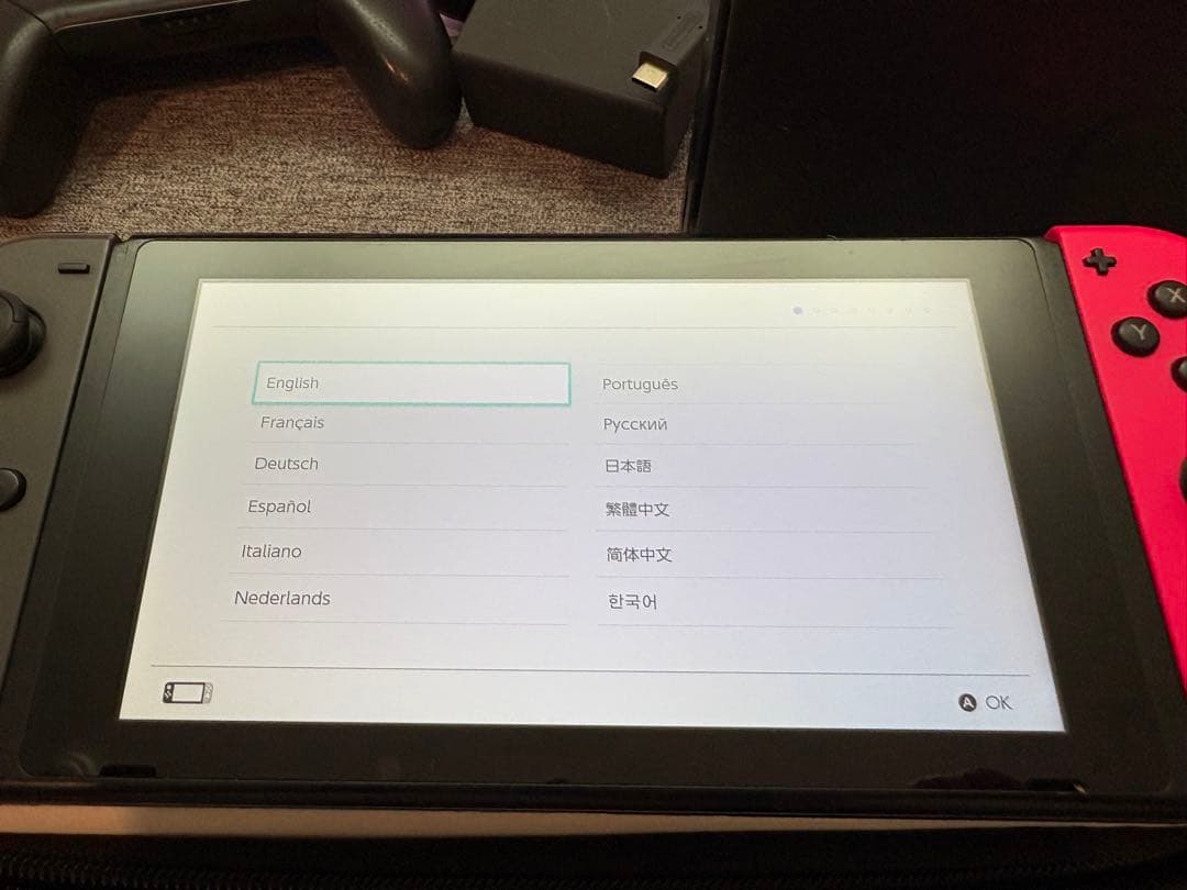 Nintendo Switch 本体 グレー/赤 プロコントローラー付き