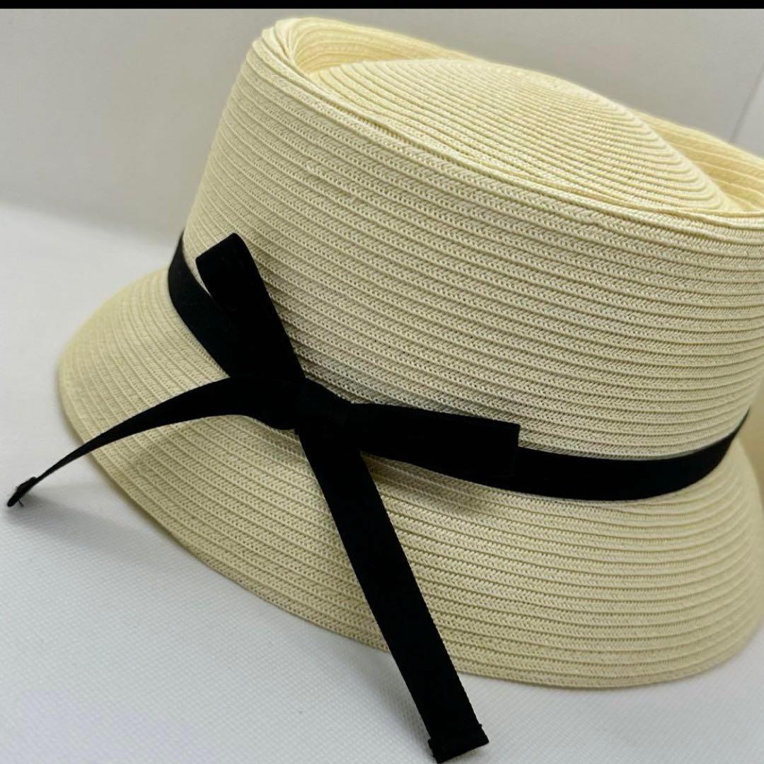 ca4la カサブランカ　ホワイト色 麦わら帽子