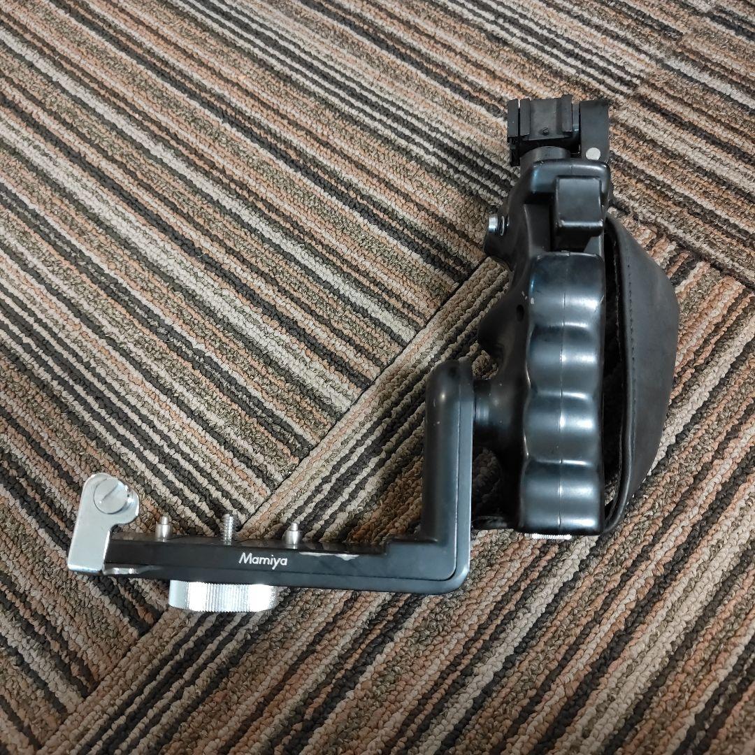 Mamiya 中判カメラ用グリップ 金属 レザー 角度調整可能