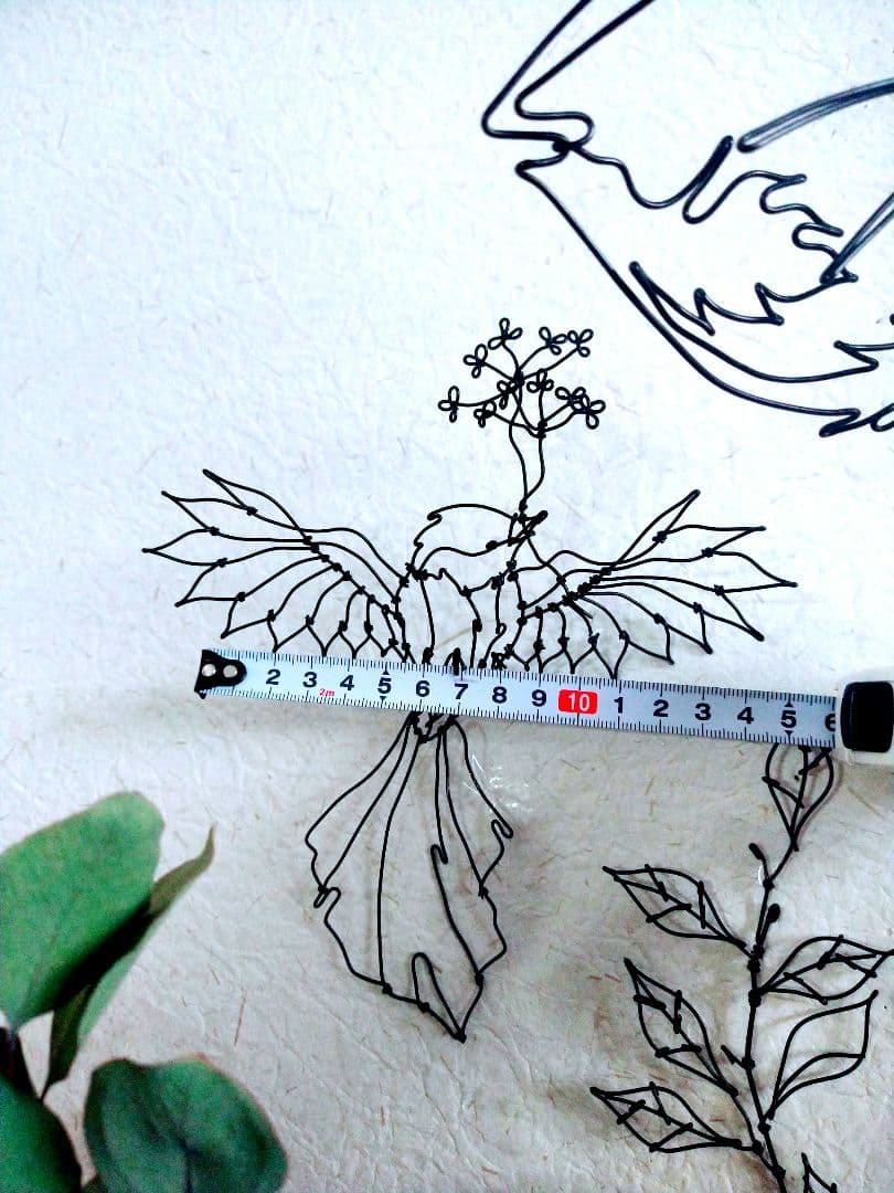 雄鹿　フラワーアート　立体　ワイヤークラフト