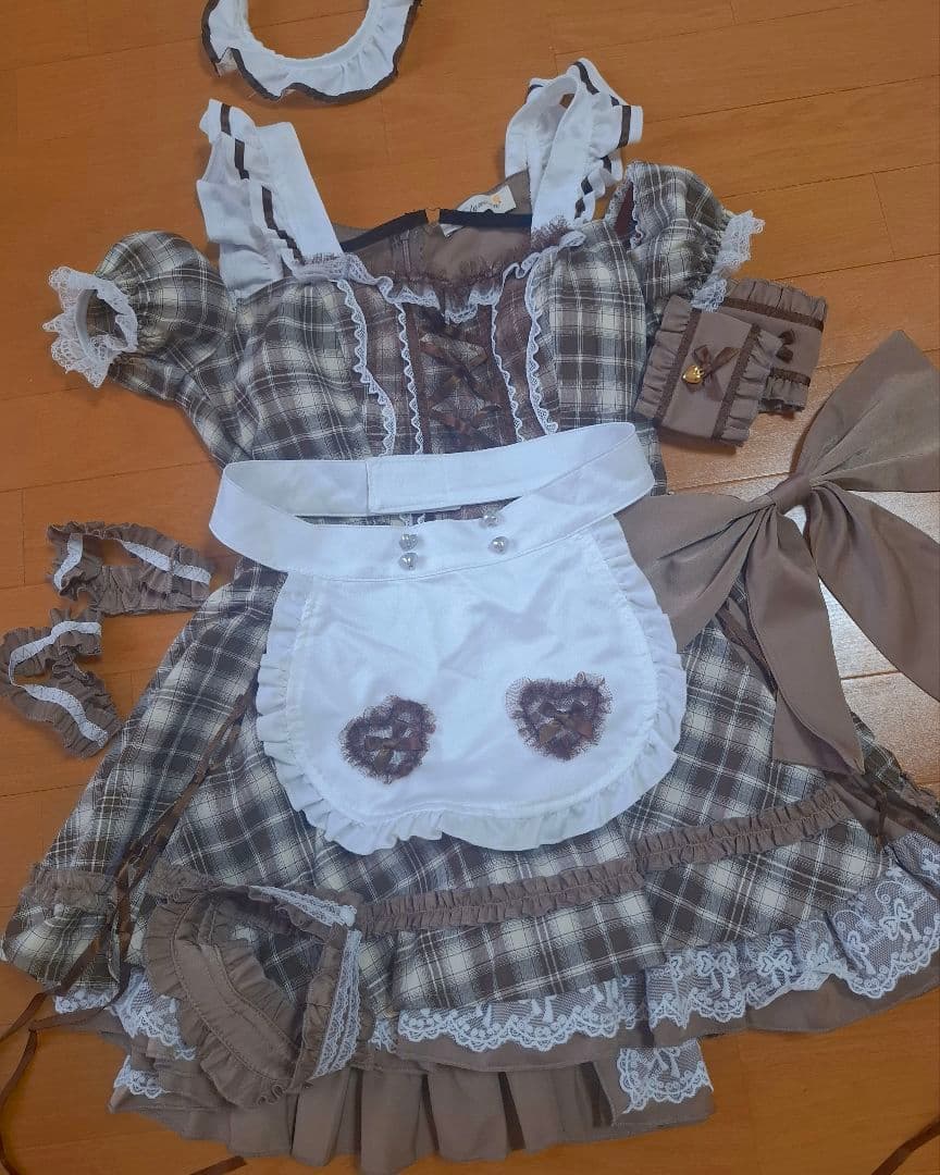 マリームーン　チョコレートチャンクチェックメイド バレンタインコスプレ