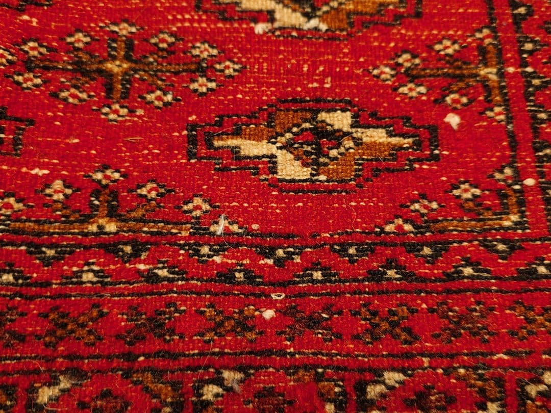 【rubi _p】ペルシャ絨毯　トルクメン　ラグ　イラン　手織り（2）