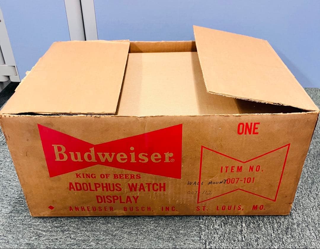 ★新品★ バドワイザー 掛け時計 1960年 デッドストック Bud Light