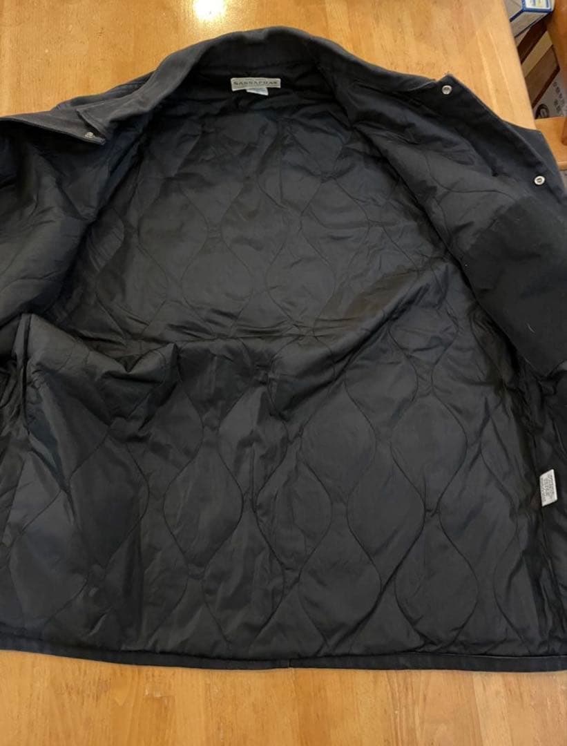 デカサイ　SASSAFRAS ブラック カバーオール Lサイズ