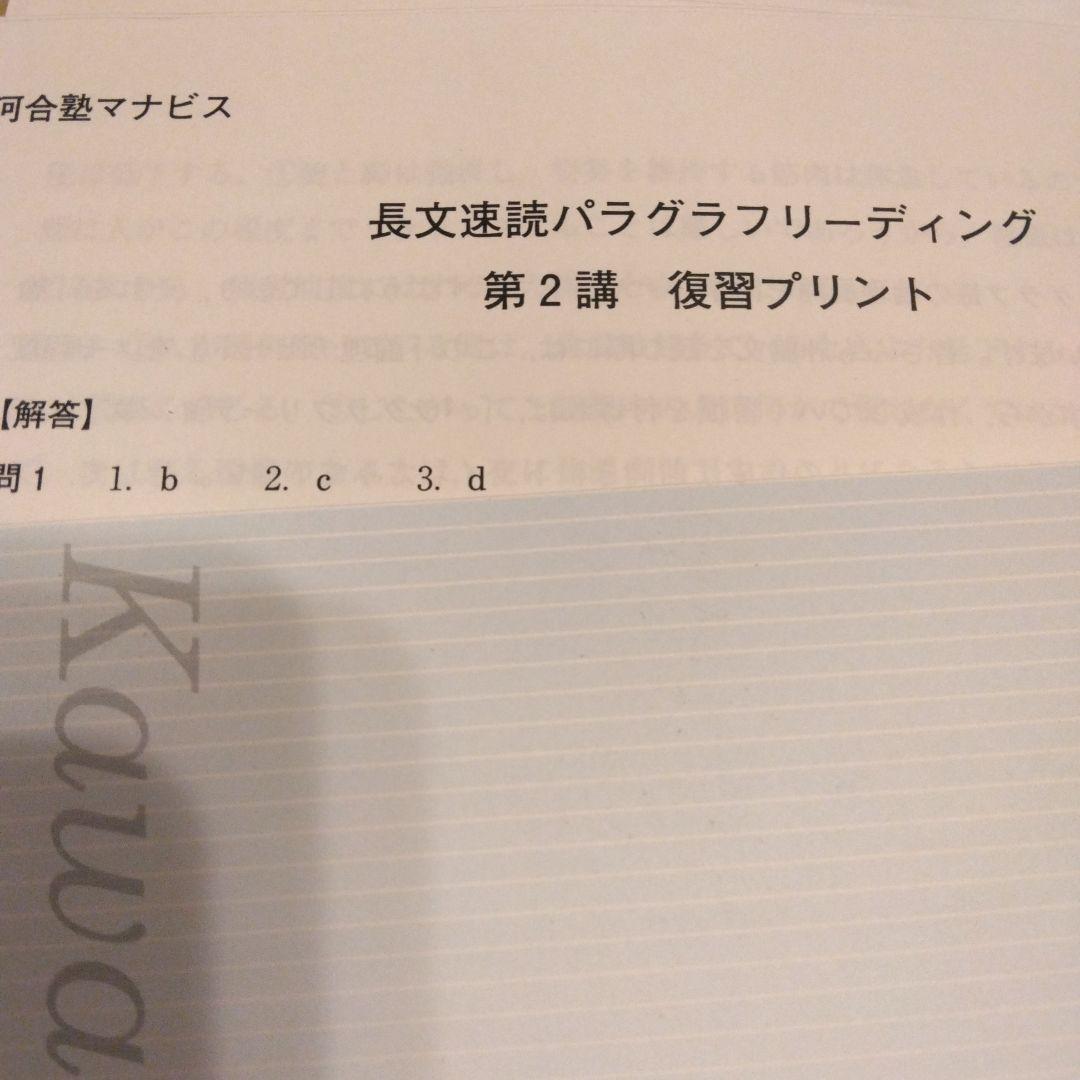 長文速読パラグラフリーディング　英語