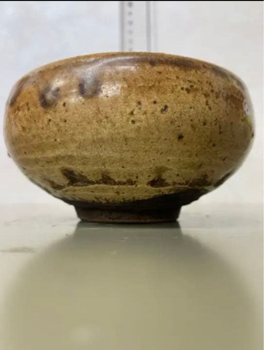 黄瀬戸 茶碗　アンティーク　 唐物　古美術品　コレクション骨董　江戸　青磁