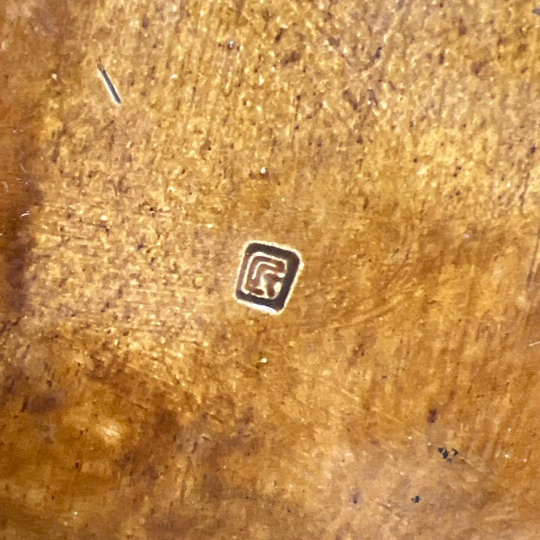 江戸初期　平賀源内　源内焼　獅子図角皿　木箱付　トヒサ　東さ8-0131☆2F