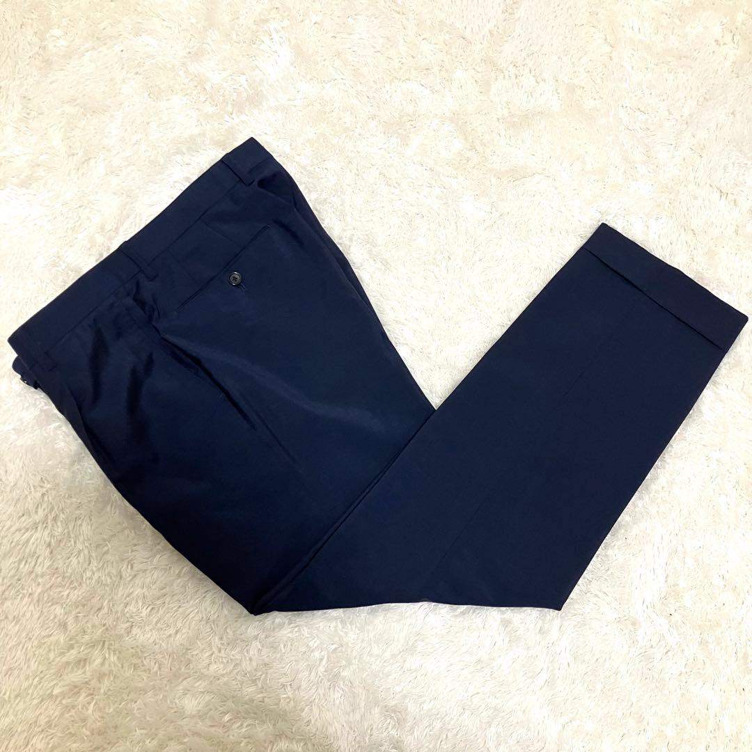 極美品✨ ブリッラペルイルグスト ゼニア モヘア混 イタリア生地 M ネイビー