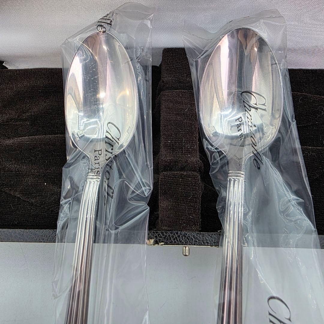 クリストフル Christofle スプーン　2点セット　箱付き