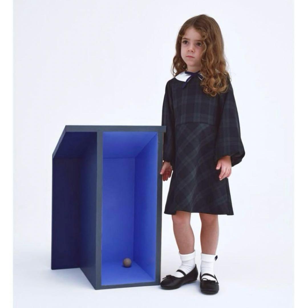 フォーマルドレス グリーン　ブラックウォッチ　 チェック柄　入学　入園　冠婚葬祭