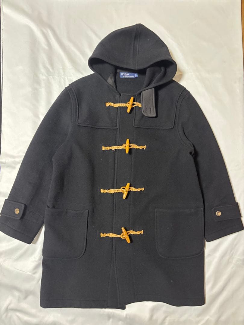 90s ralph lauren USA製 ダッフルコート black