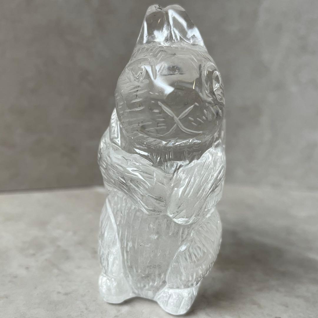 うさぎ　ガーデンクォーツ　手彫り　１点物　天然石