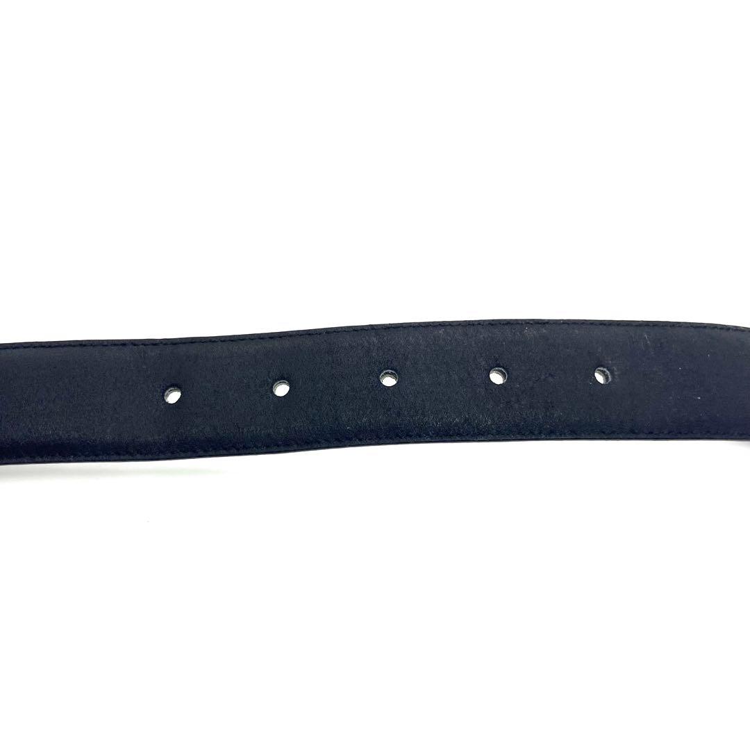 【極美品】FENDI フェンディ　ベルト　Fロゴ　ブラック　レザー