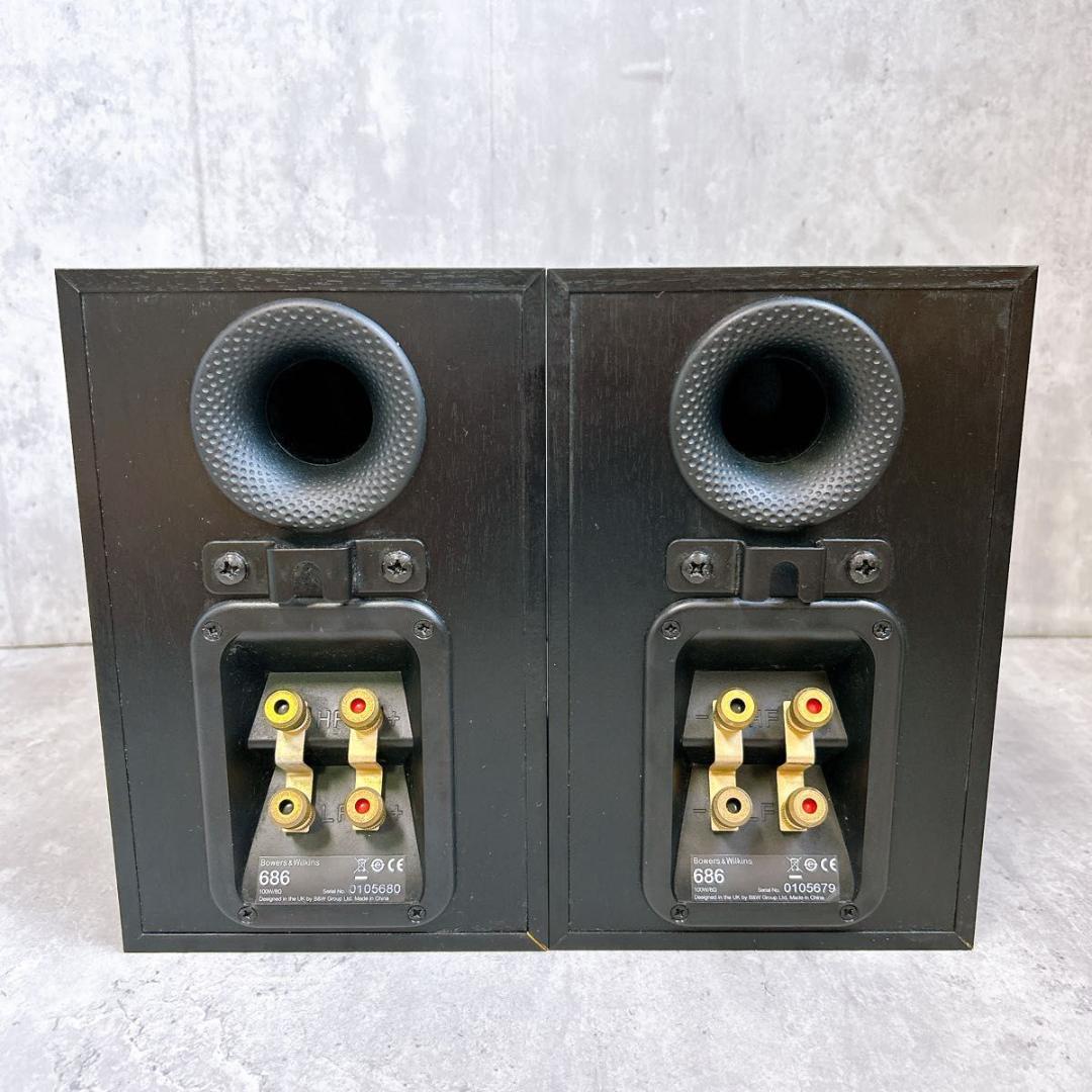 【希少・美品】B&W 686 2way バスレフ型 スピーカーペア シリアル連番
