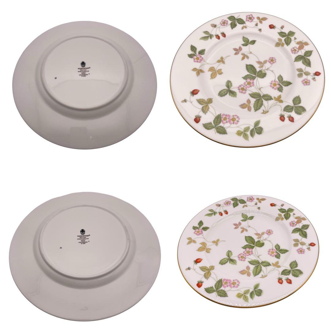 【美品】ウェッジウッド ワイルドストロベリー プレート＆カップ 4セット　まとめ