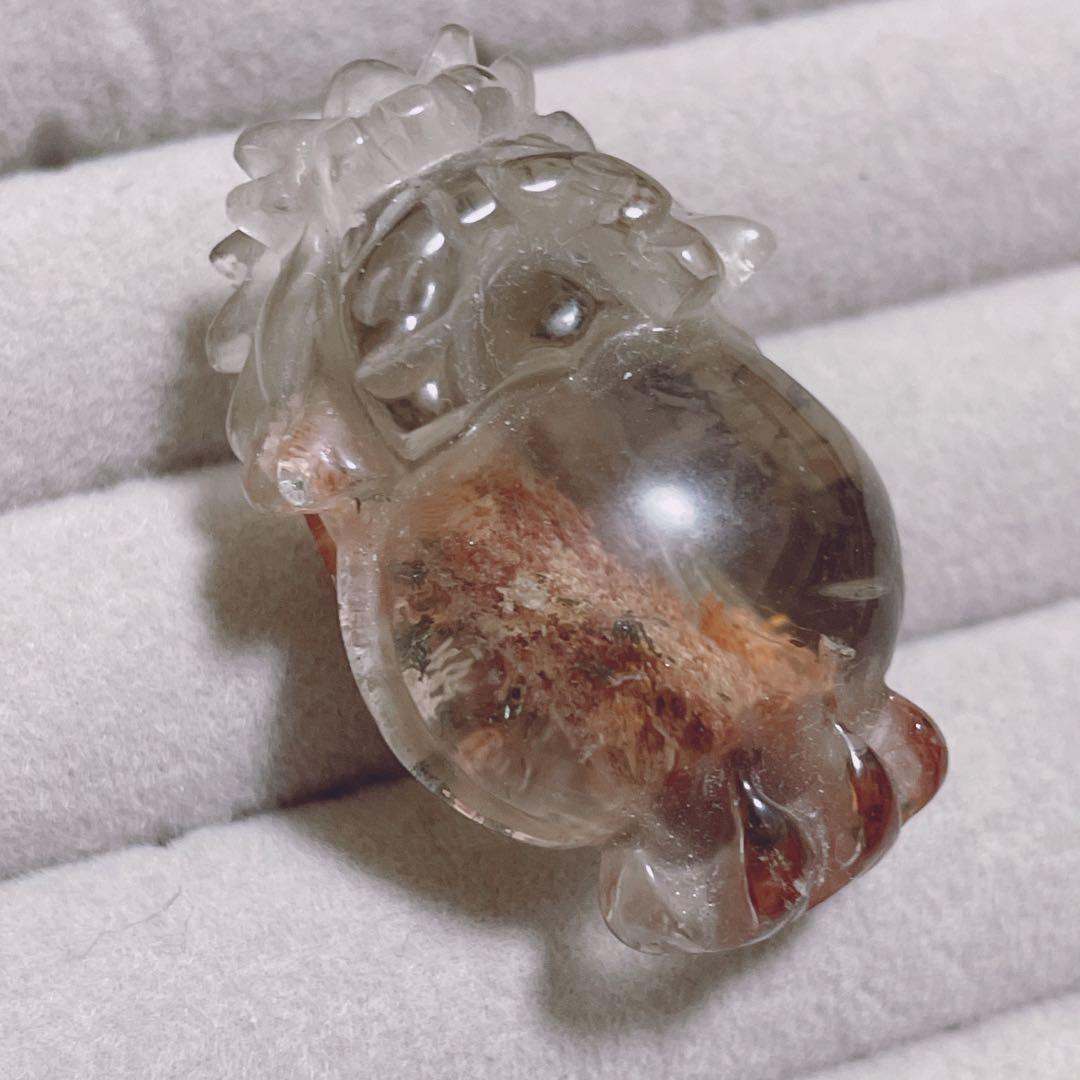 龍亀 ロングイ ガーデンクォーツ スモーキー クォーツ ガーデン レア お守り