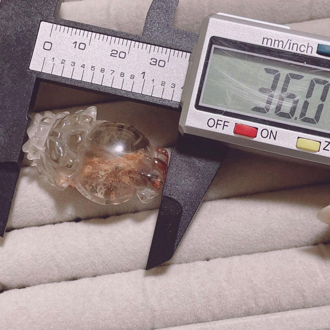 龍亀 ロングイ ガーデンクォーツ スモーキー クォーツ ガーデン レア お守り