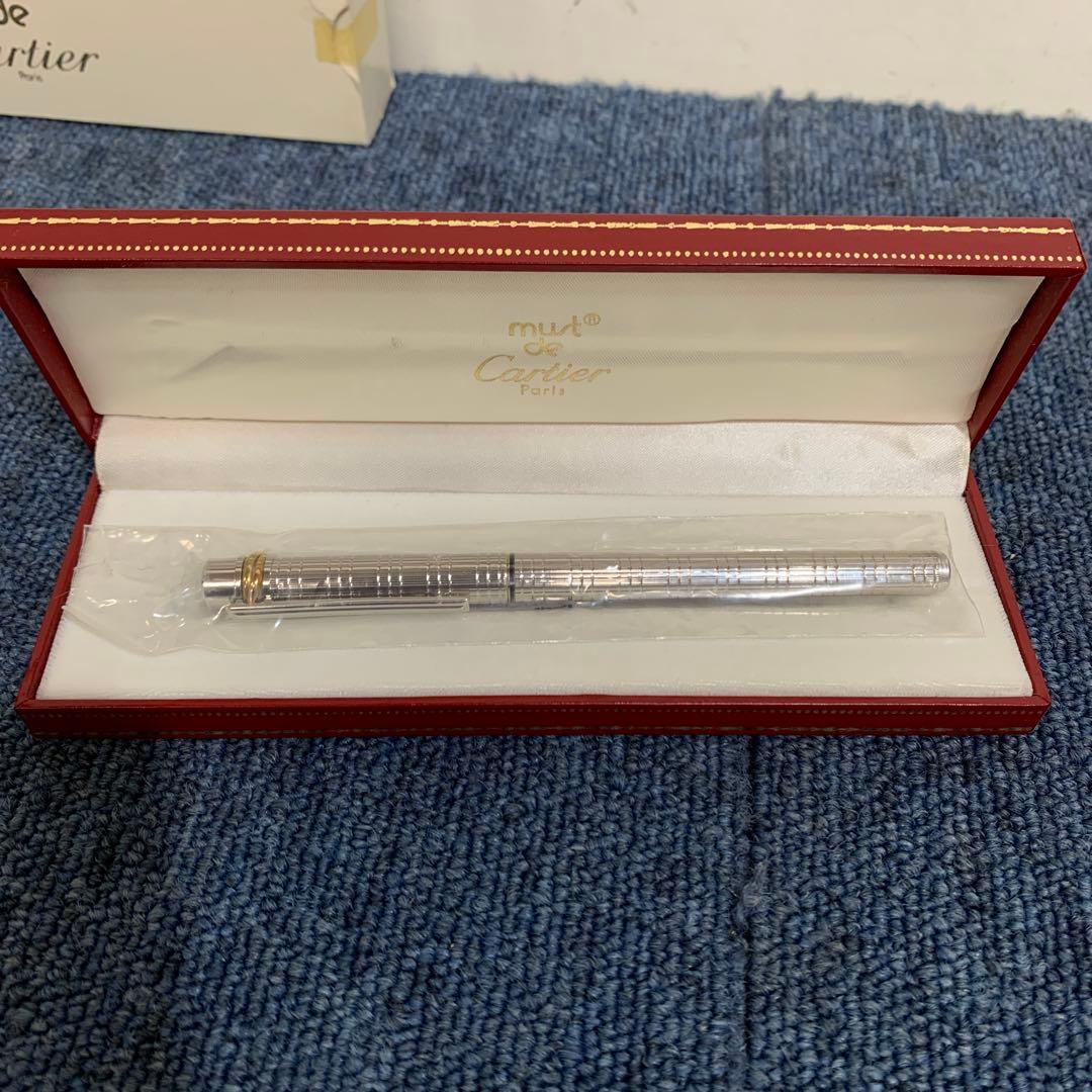 カルティエ 万年筆 ペン先 18K 750 刻印 シルバー ゴールド