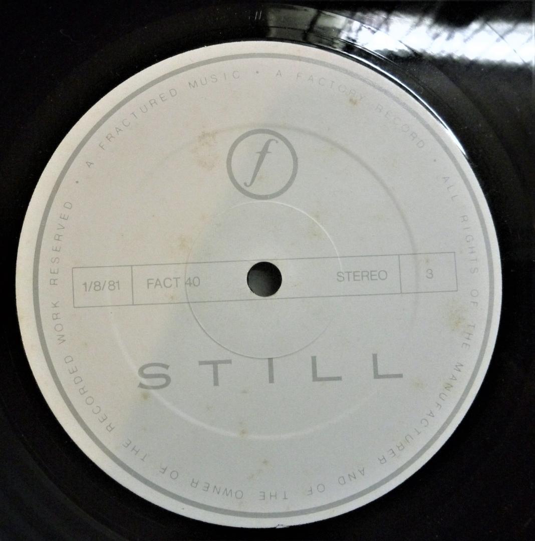 【名盤アナログＬＰ二枚組●81年発売当時物】ジョイ・ディヴィジョン／スティル