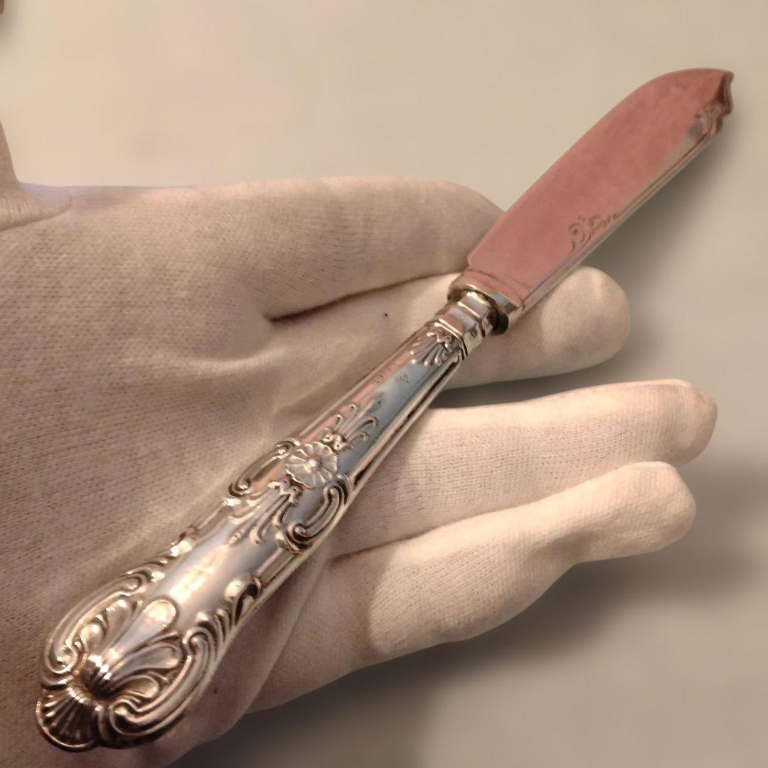 セール（8日まで）　イギリス　純銀ハンドル　フィッシュセット