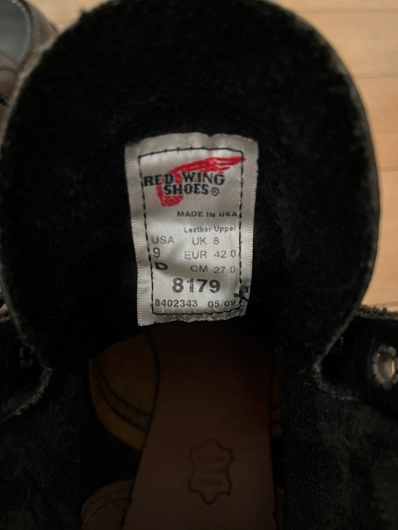 Red wing レッドウィング8179 サイズ9D（実寸27.5）