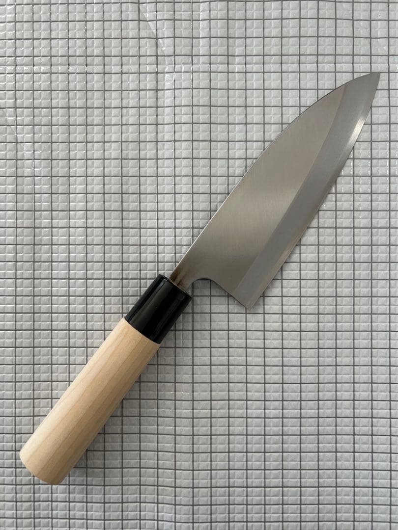 出刃 包丁 150mm 出刃包丁 モリブデンバナジュウム鋼 朴丸柄 ③