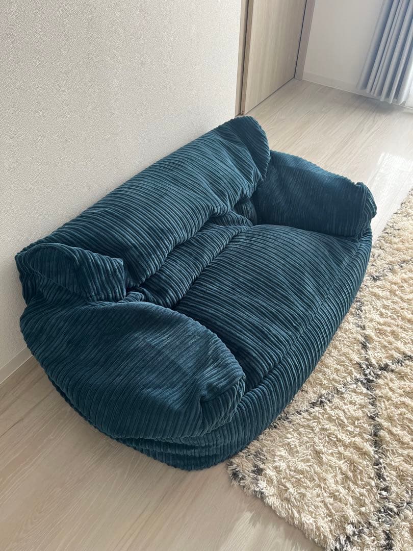 【美品】【まる】 loungepug ビーズクッション　2人掛け