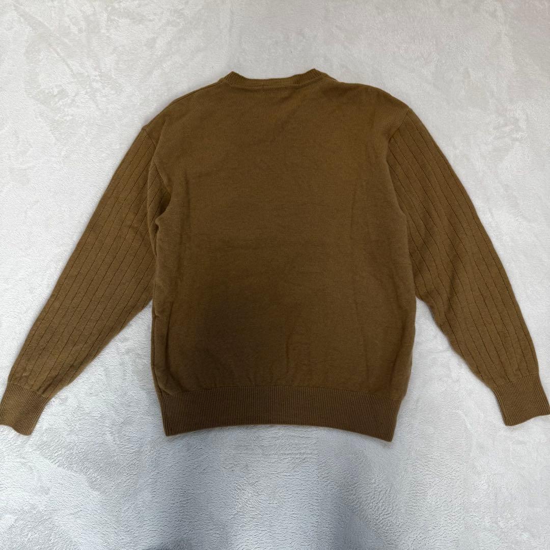 【美品】BURBERRYS ニット セーター 毛100% 犬刺繍　L ブラウン