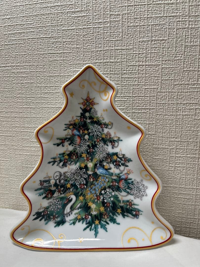 【フォートナム&メイソン】クリスマスグラス、お皿セット