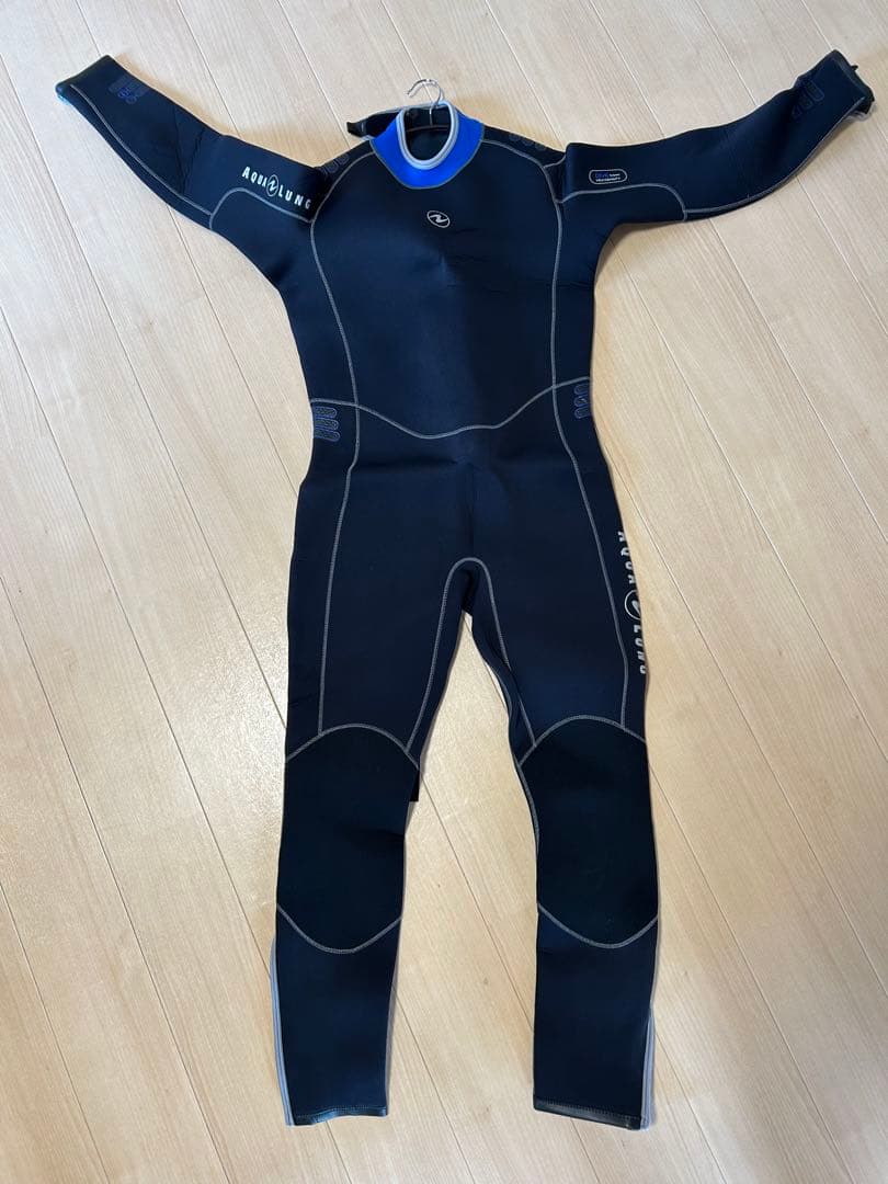 【美品】アクアラング 5.5mm ウェットスーツ メンズ XLサイズ 3点セット