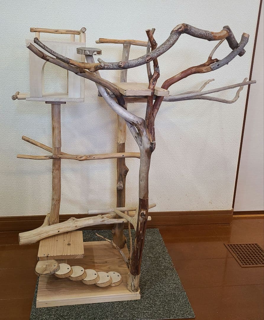 ⑥もちこオーダーページ　バードアスレチック流木　ハンドメイド