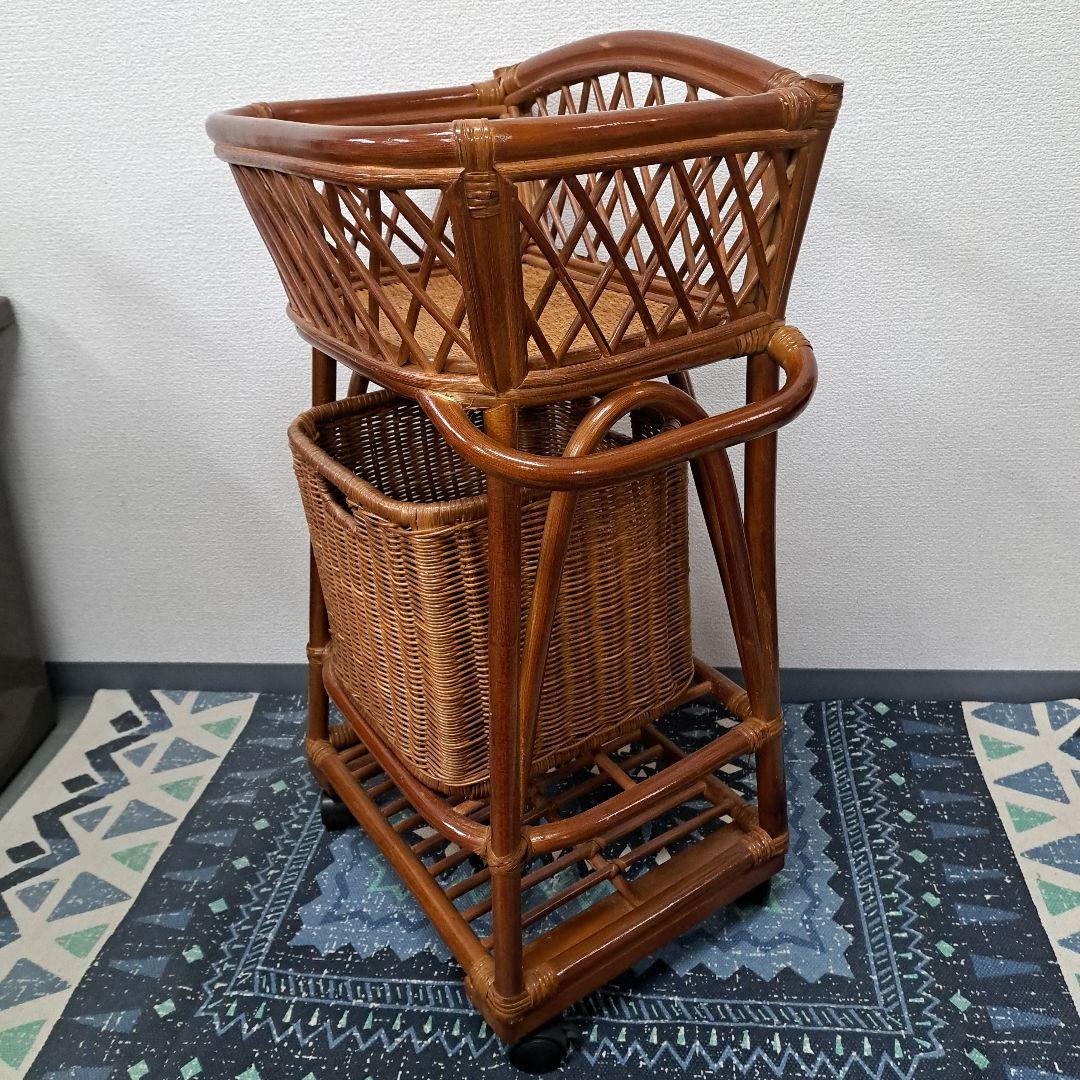 ♡ラタン　籐　ランドリーラック　ランドリーバスケット♡