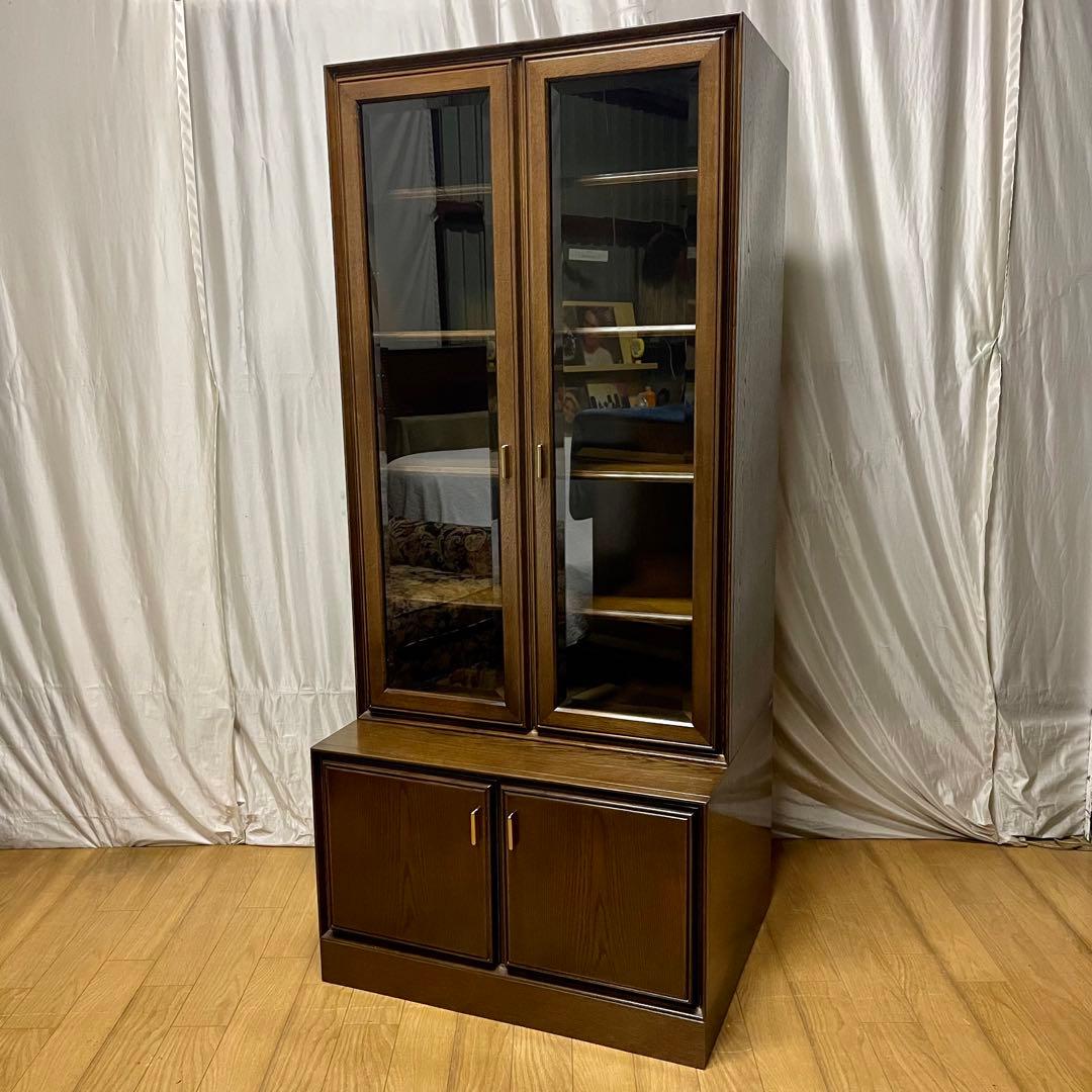 【karimoku】HG2000MD+HG8000MD 飾棚 (1990年代製)