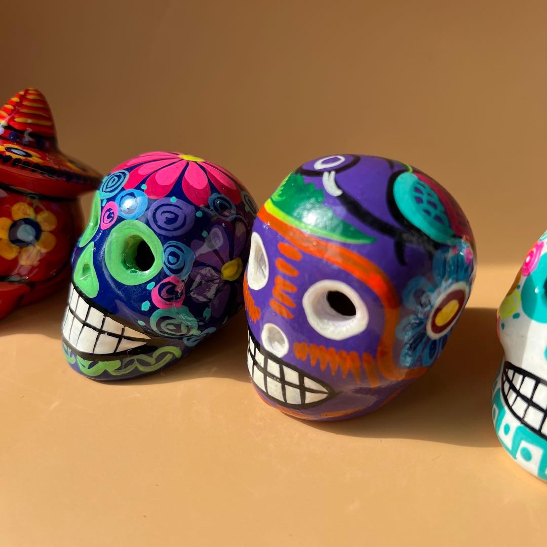 メキシコ　ドクロ　スカル 6個セット