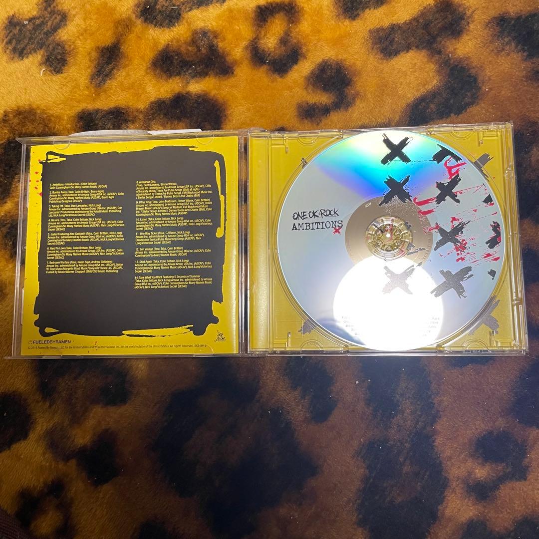 ONE OK ROCK AMBITIONS サイン入り 開封済みの未使用品です。