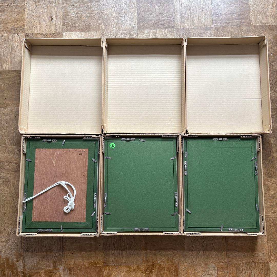 デュエット オフホワイト SM×3点set 油彩額縁 Arte Mondo